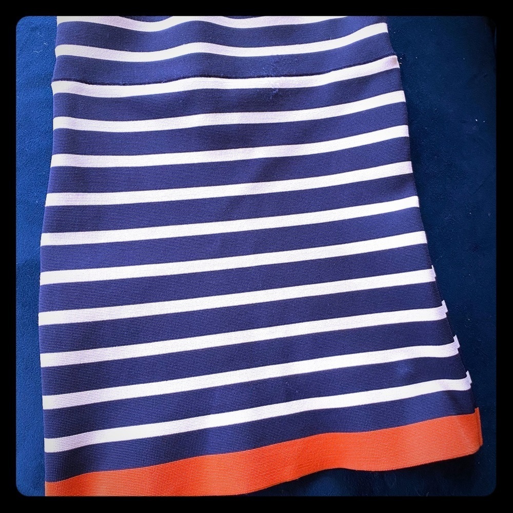 BCBGMAXAZRIA Striped Mini Skirt